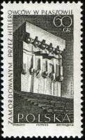 (1965-072) Марка Польша "Памятник в Плашове"   Памятники борьбы и мученичества II Θ
