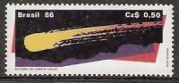 (№1986-2167) Марка Бразилия 1986 год "Галлея", Гашеная