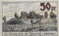 (№1921) Банкнота Германия 1921 год "50 Pfennig"
