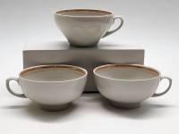 Чашки чайные Дулево 3 штуки простой дизайн
