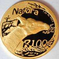 (№2006km429) Монета Южная Африка 2006 год 100 Rand (Натура - Жираф ест листья дерева)