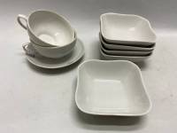 Креманки, блюдце и 2 чашки Дулево, Завод Балтика