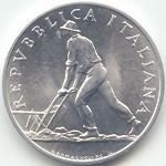 () Монета Италия 1946 год 2  ""   Алюминий  UNC