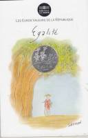 (2014) Монета Франция 2014 год 10 евро "Равенство"  Весенний Серебро Ag 333  Буклет