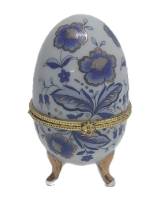 Шкатулка-яйцо, фарвор, высота 10 см., Китай (сост.на фото)