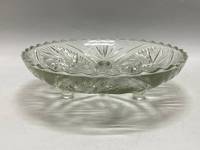 Фруктовница на ножках стекло СССР 21 см