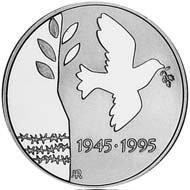 () Монета Норвегия 1995 год 500  ""   Биметалл (Серебро - Ниобиум)  UNC