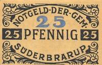 (№1920) Банкнота Германия 1920 год "25 Pfennig"