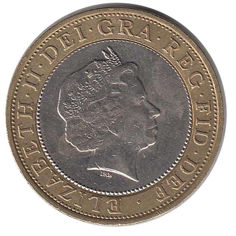 (2006) Монета Великобритания 2006 год 2 фунта &quot;И.К. Брюнель 200 лет со дня рождения&quot;  Биметалл  VF