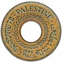  Монета Палестина 1942 год 5     Бронза  UNC