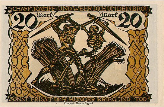 (№1922) Банкнота Германия 1922 год &quot;20 Mark&quot;