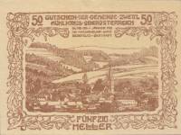 (№1920) Банкнота Австрия 1920 год "50 Heller"