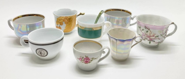 Чашки, 8 шт + ложка