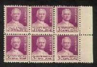 Лист марок Зона Панамского канала 1934 год "Goethals Джорджа Вашингтона", Гашеный
