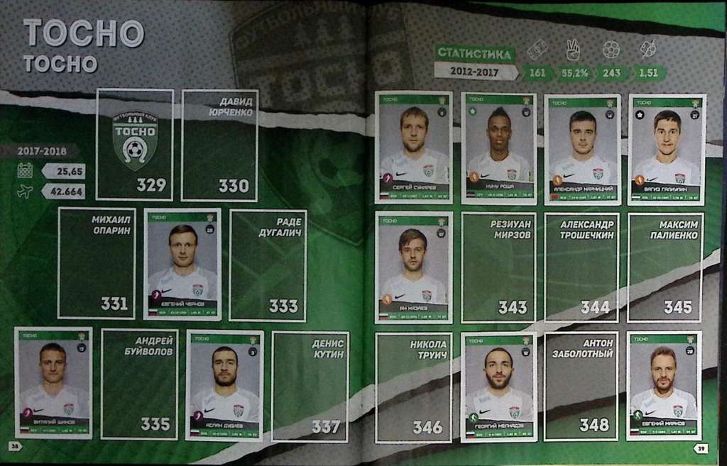 Альбом Для наклеек Футбол Российская премьер-лига 2017-2018  Panini . Мягкая обл. 64 с. С цв илл