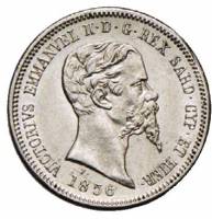 (№1850km141.1) Монета Италия 1850 год 50 Centesimi (с бородой)