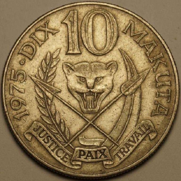 (1975) Монета Заир 1975 год 100 макута &quot;Мобуту Сесе Секо&quot;  Медь-Никель  XF