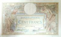 () Банкнота Франция 1938 год 100  ""   UNC