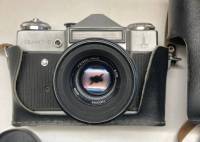 Фотоаппарат плёночный Зенит-Е Объектив Гелиос-44-2 СССР Олимпиада 80 