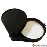 Лупа карманная "Magnifing Glass" К60 мм, Складная, Черная, Китай