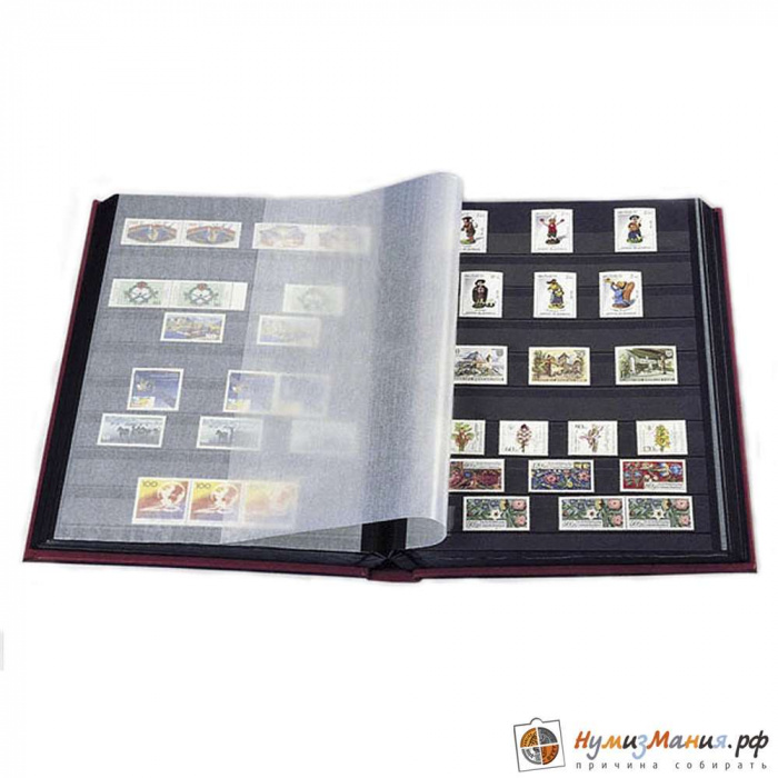 Альбом для марок COMFORT LSP 4/32 (32 черных листа), Leuchtturm