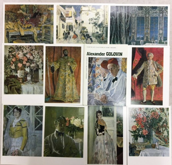 Набор открыток &quot;Александр Головин&quot;, 16 шт., 1988 г.