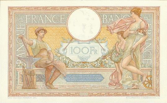 (№1937P-78c.13) Банкнота Франция 1937 год &quot;100 Francs&quot;