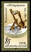 (1983-043) Марка Германия (ГДР) "Солнечные часы (1800)"    Песочные и Солнечные часы III O