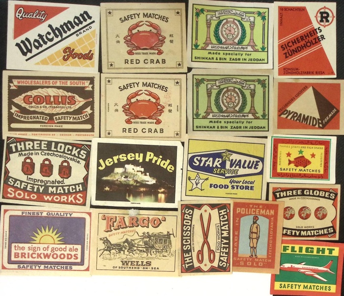 Коллекция спичечных этикеток 18 шт