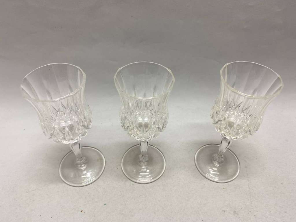 Бокалы хрусталь алмазная грань, 3 шт