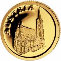 (№2008) Монета Либерия 2008 год 12 Dollars (Австрия - Сент-Стивен)
