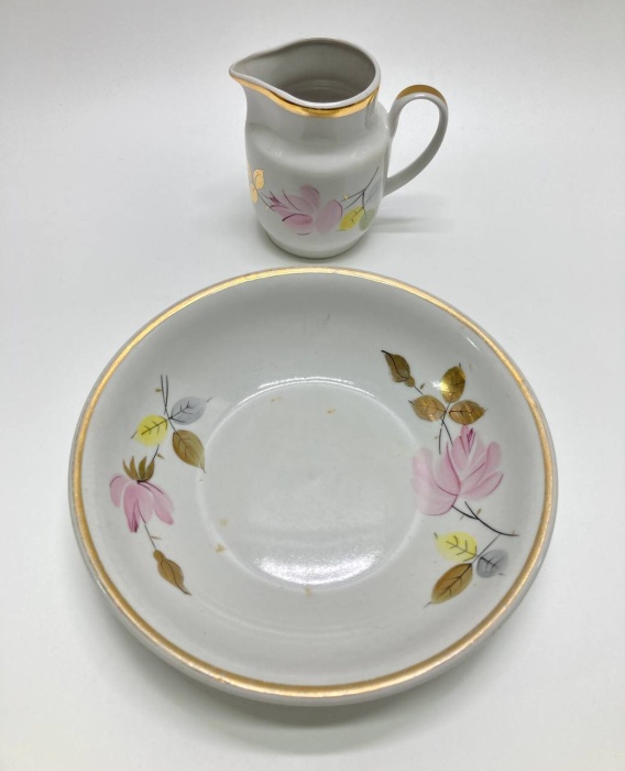 Блюдо + соусник молочник, Рига, СССР