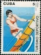 (1990-046) Марка Куба "Виндсерфинг"    Спортивный туризм III Θ