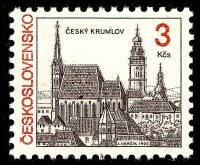 (1992-025) Марка Чехословакия "Замок Крумлов"    Архитектура III Θ