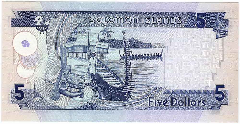 () Банкнота Соломоновы Острова 1997 год 5  &quot;&quot;   UNC
