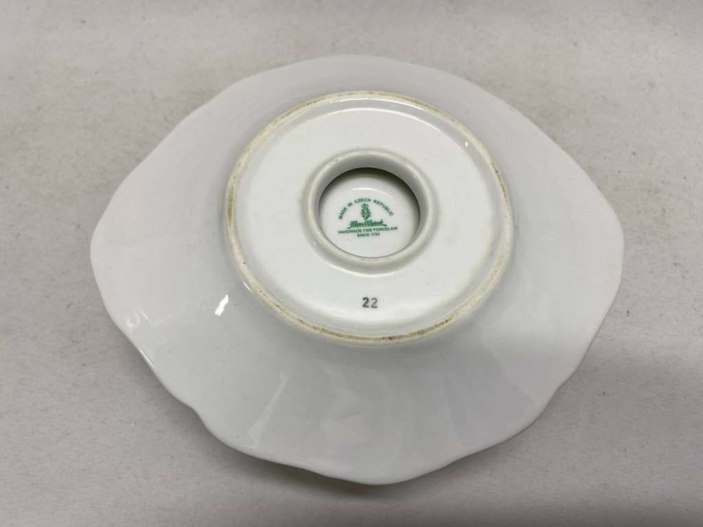 Соусник фарфоровый на подставке Чехия