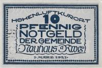 (№1921) Банкнота Германия 1921 год "10 Pfennig"
