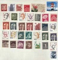 Смесь годов--  Набор марок Германия (ФРГ) 35 шт.  Гашёные , II Θ