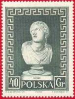 (1956-038) Марка Польша "Ниоба"   Международная музейная неделя II Θ