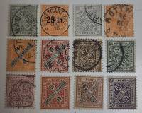 --  Набор марок Вюртемберг 12 шт.  Гашёные , II Θ