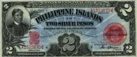 (,) Банкнота Филиппины 1906 год 2 песо    UNC