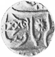(№1812km35) Монета Индия 1812 год frac14; Rupee (Шах Алам II в)
