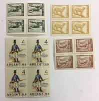 --  Набор блоков Аргентина 4 шт.  Негашеные , III O