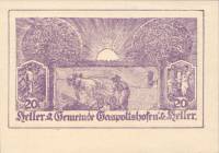 (№1920) Банкнота Австрия 1920 год "20 Heller"