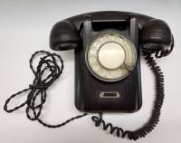 Телефон дисковый настенный карболит СССР