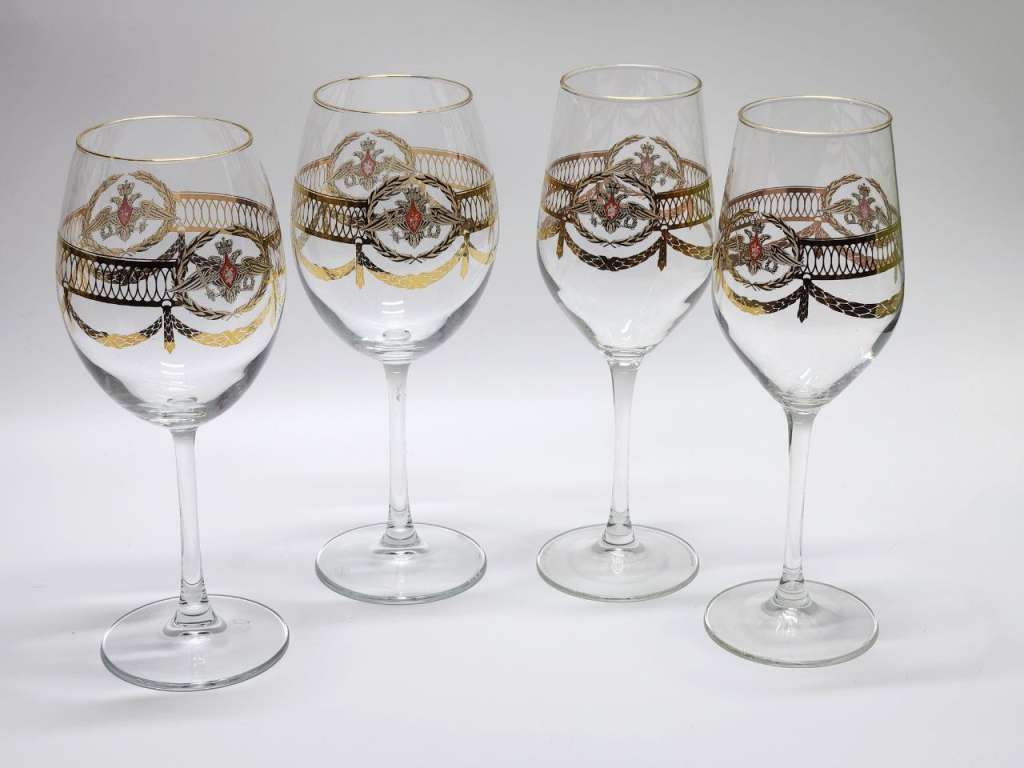 Подарочный набор бокалов (4 штуки) Армия России