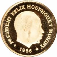 (№1966km2) Монета Кот-д’Ивуар (Берег Слоновой Кости) 1966 год 10 CFA Francs