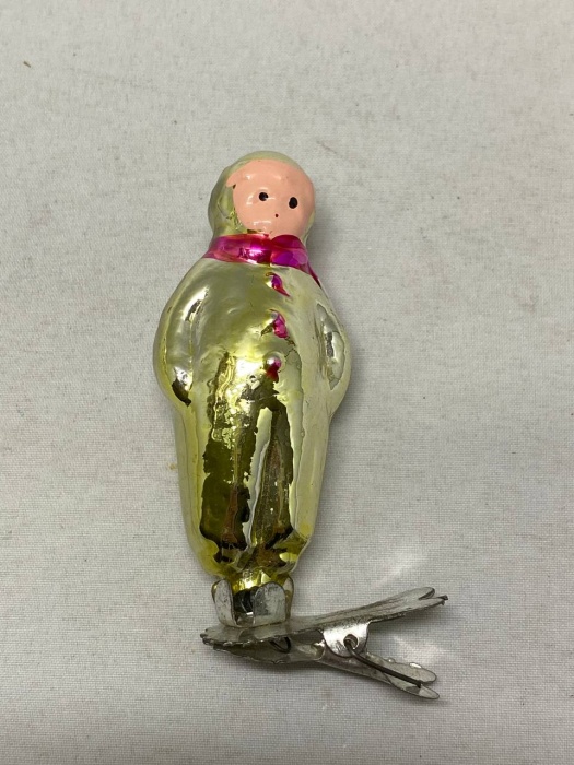 Елочная игрушка мальчик, на прищепке СССР