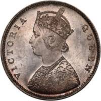 (№1862km472) Монета Индия 1862 год frac12; Rupee