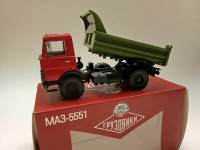 Модель 1:43 МАЗ 5551 в коробке Автолегенды СССР грузовики
